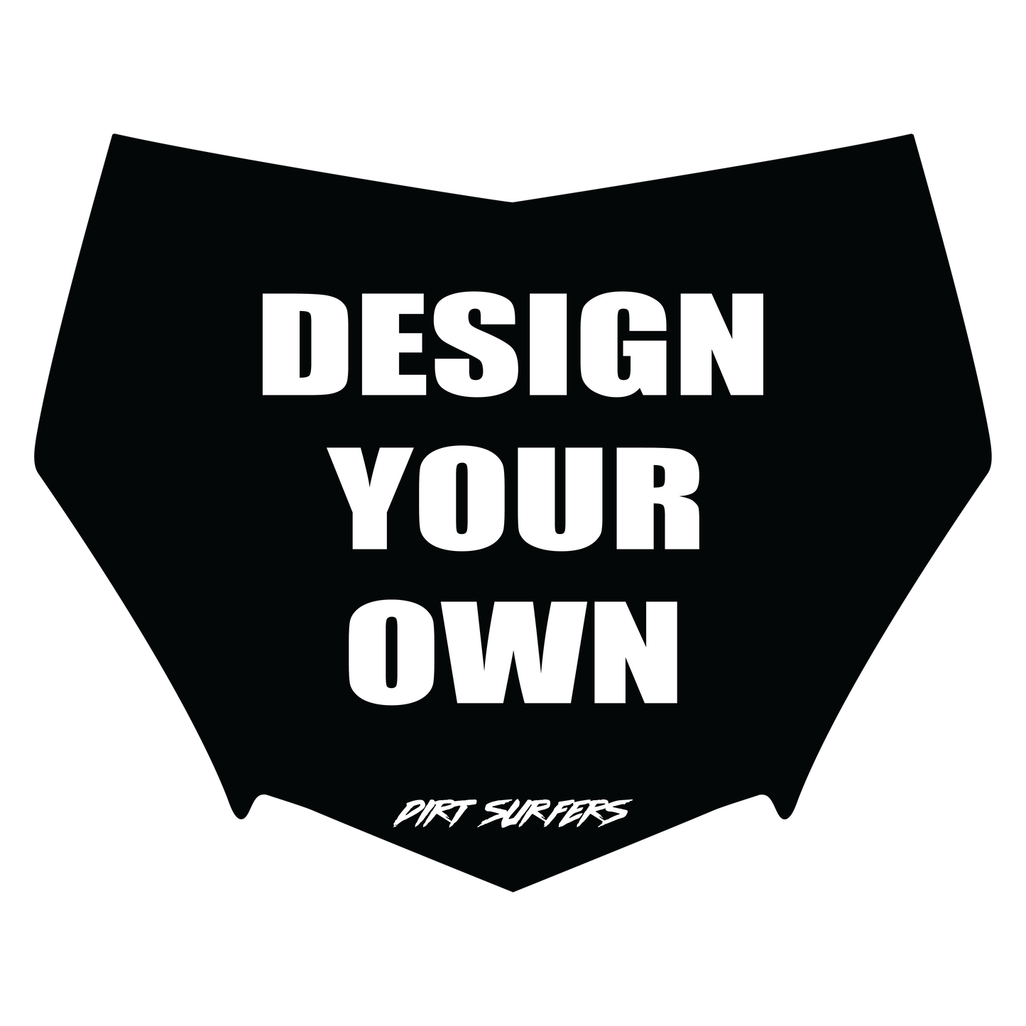 Motocutz Number Plate Decal - Design Your Own