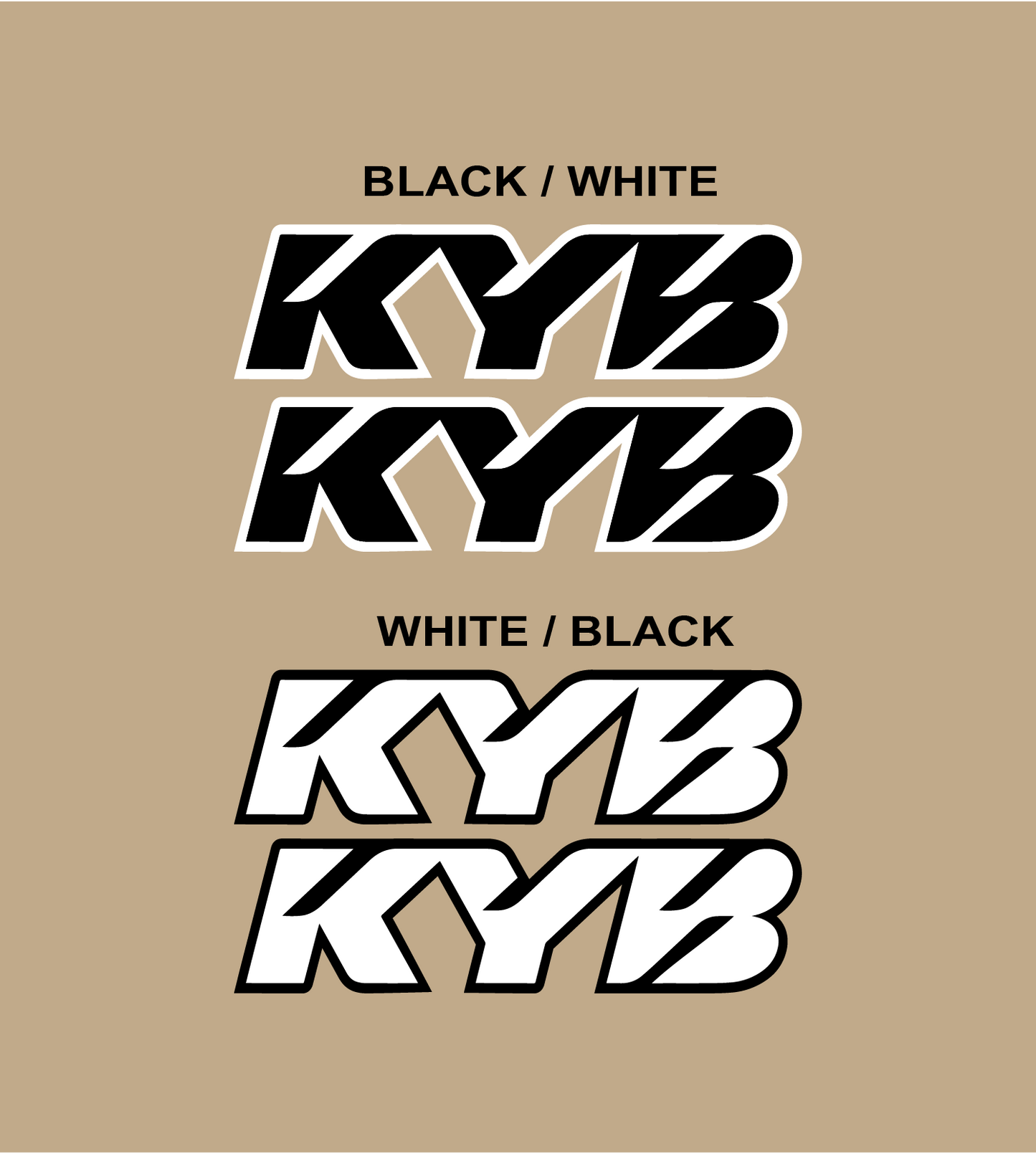 KYB Fork Tube Decals