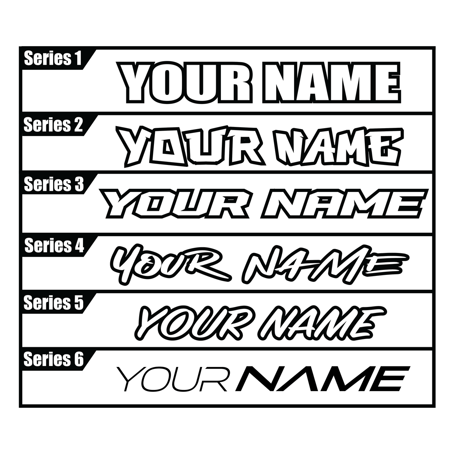 Custom Motocutz Plate Decal SERIES 2