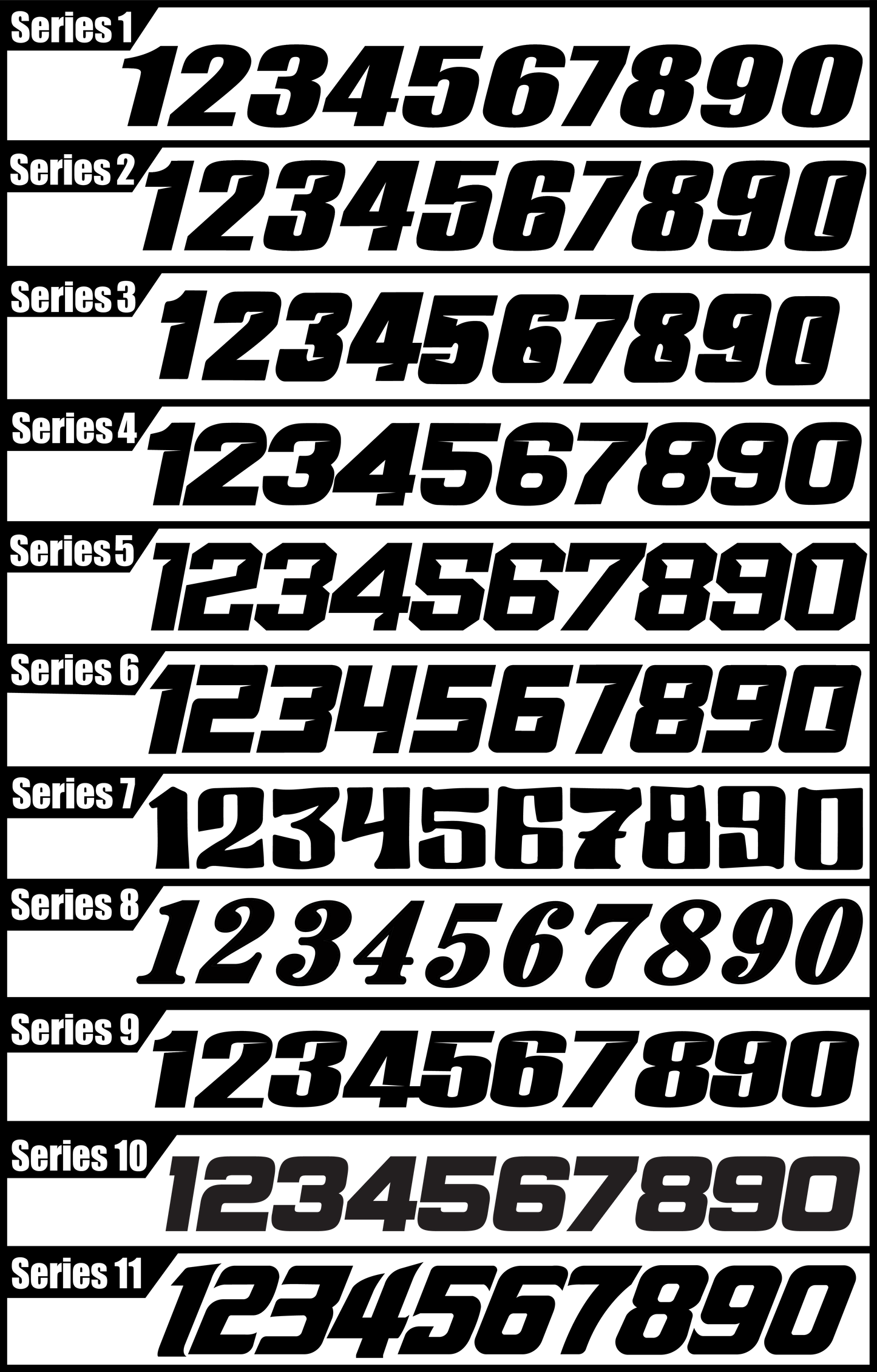 Stark Varg Number Plate Decals Style 2