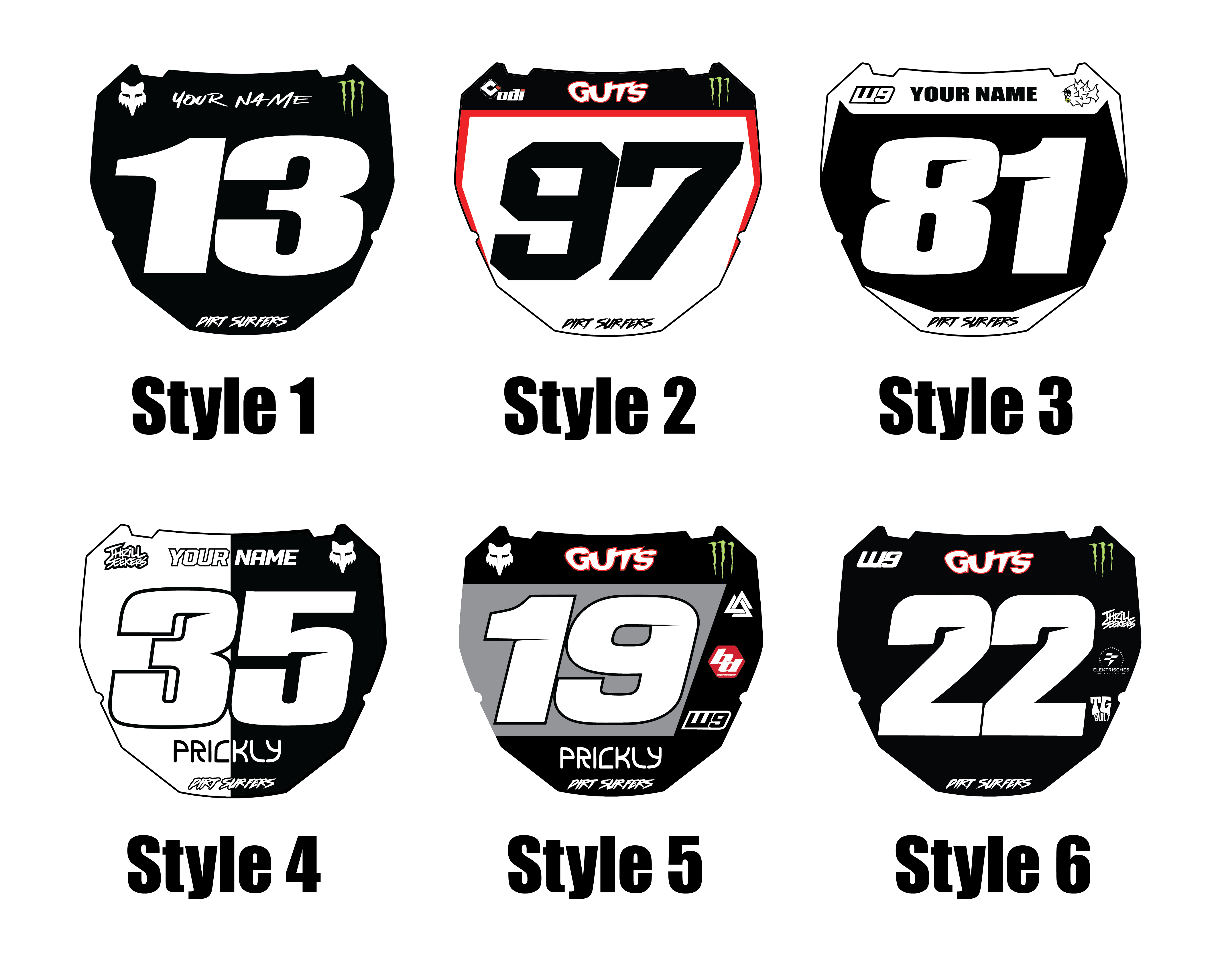 thumbnail image 2 of Racing Numbers - Tagged "Dirt Bike" - MVB Vinyl Creations 2 of 13