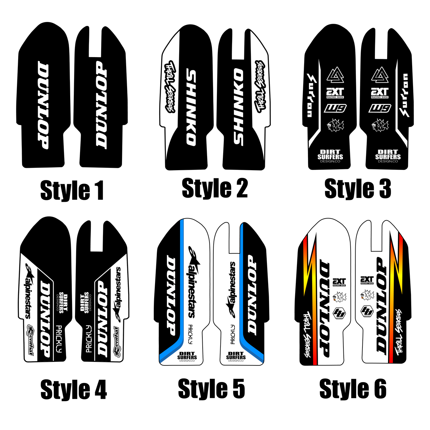 Custom EXT Fork Guard Decal
