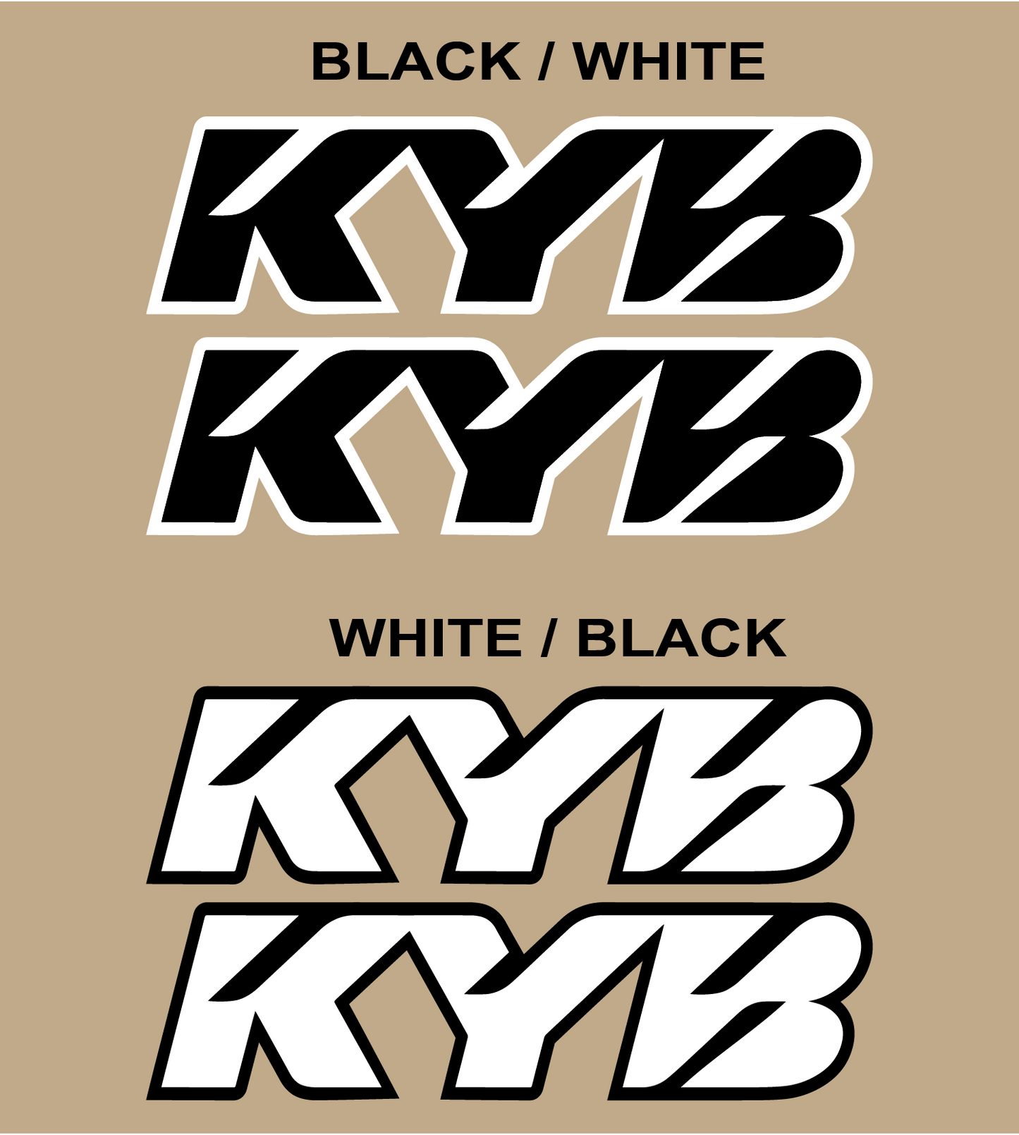 KYB Fork Tube Decals