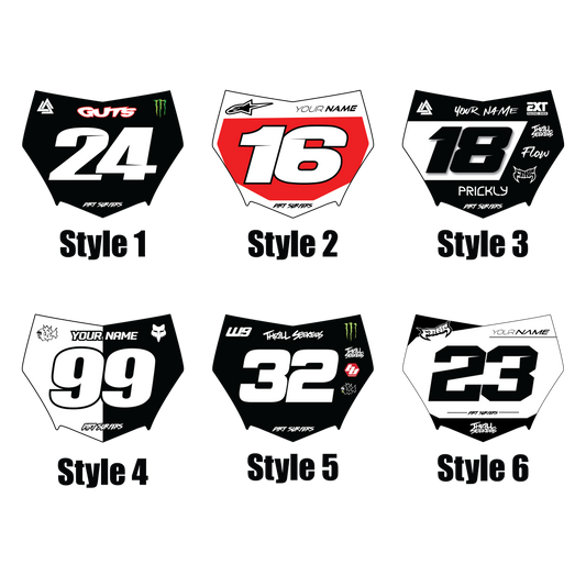 Custom Motocutz Plate Decal