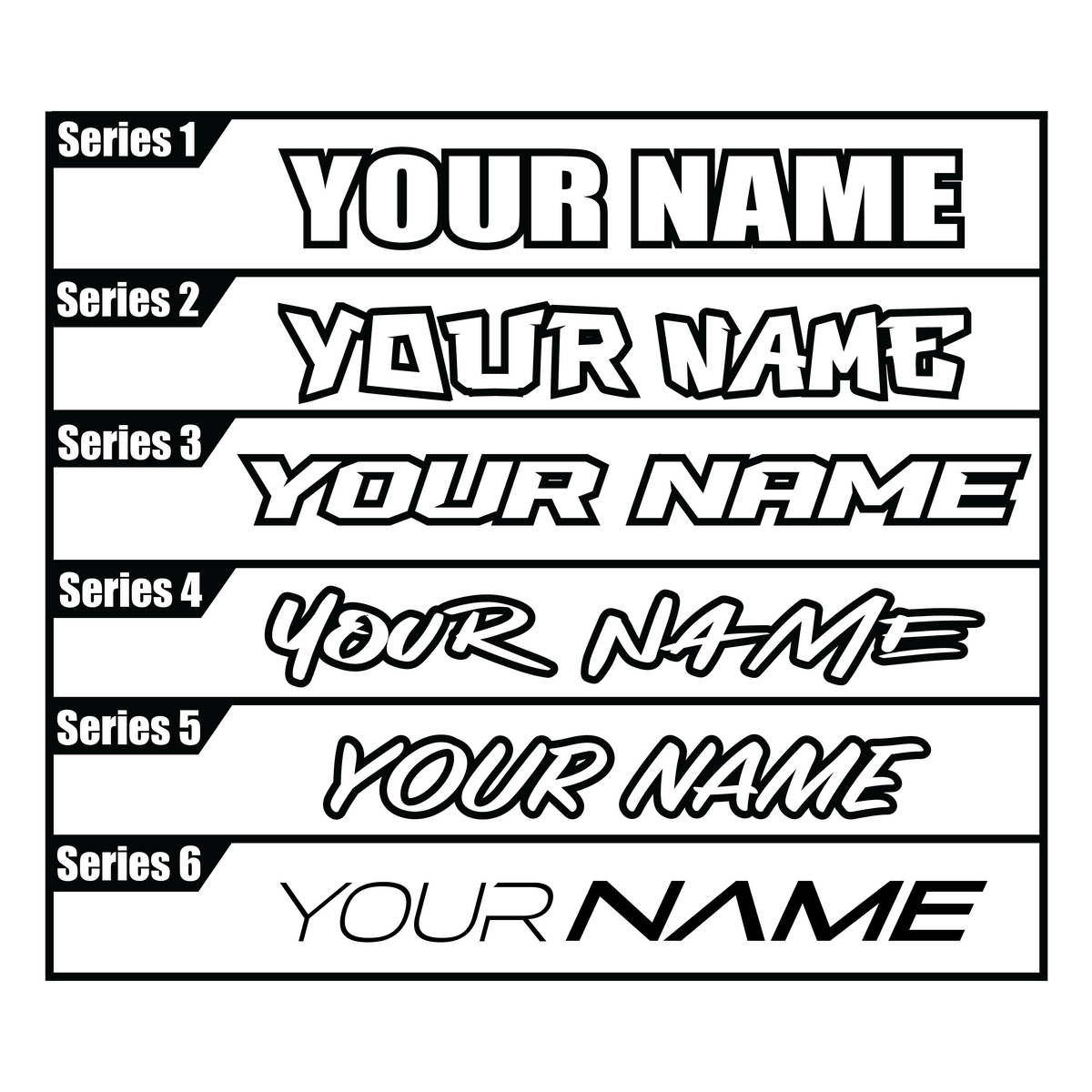 Custom ODI Number Plate Decal | Dirt Surfers