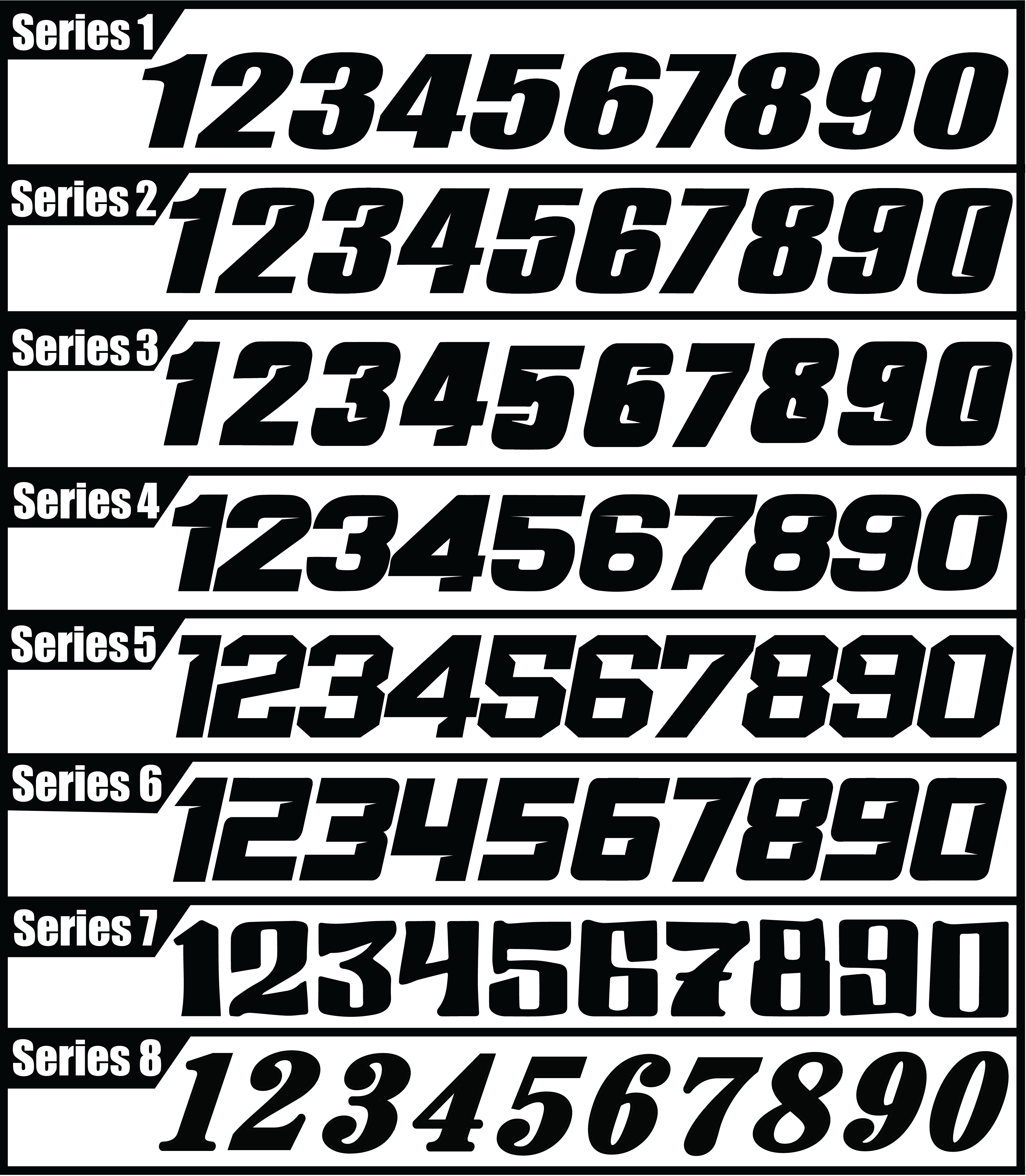 Moto Cutz Number Plate Decal – Dirt Surfers