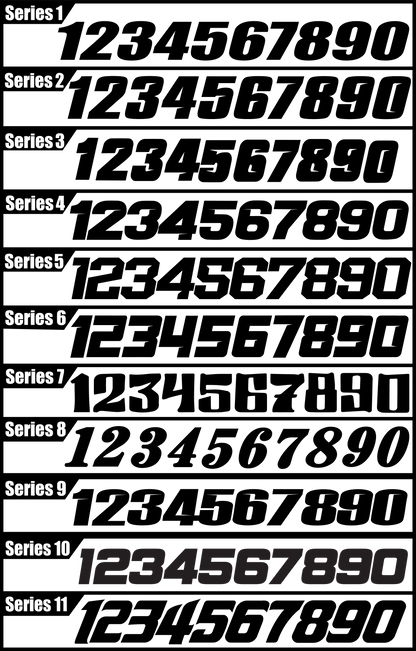 Custom Motocutz Plate Decal SERIES 2