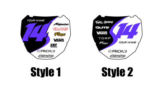 Custom ODI Plate Decal SERIES 2