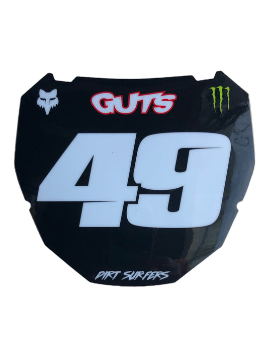 Pre-Made ODI Number Plate Decal