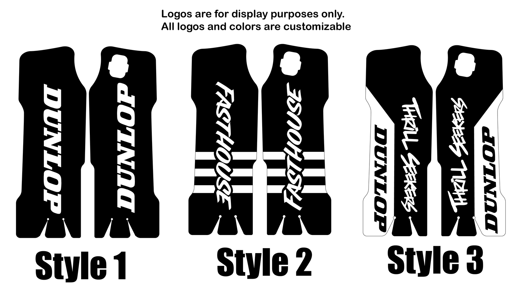 Stock Surron Fork Guard Decals Dirt Surfers