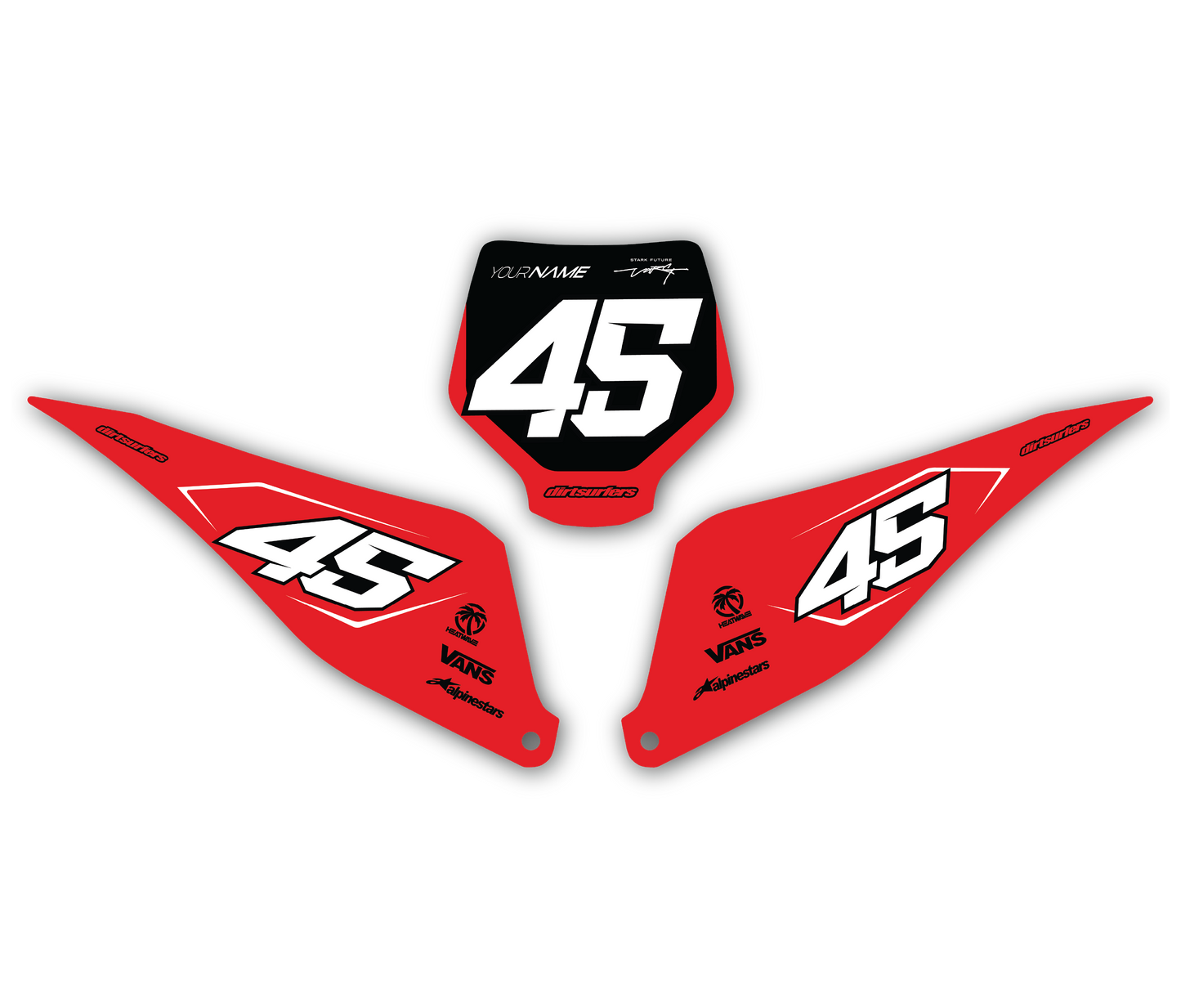 Stark Varg Number Plate Decals Style 2