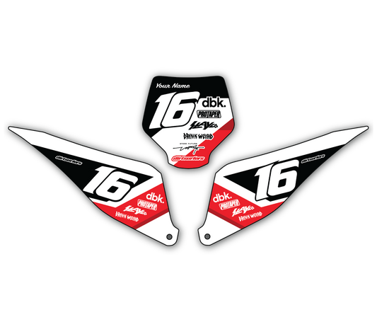 Stark Varg Number Plate Decals Style 3