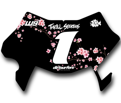 Ultra Bee Number Plate Decal (Cherry Blossom)