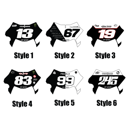 Custom Ultra Bee Plate Decal