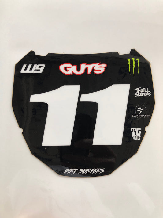 Pre-Made ODI Number Plate Decal